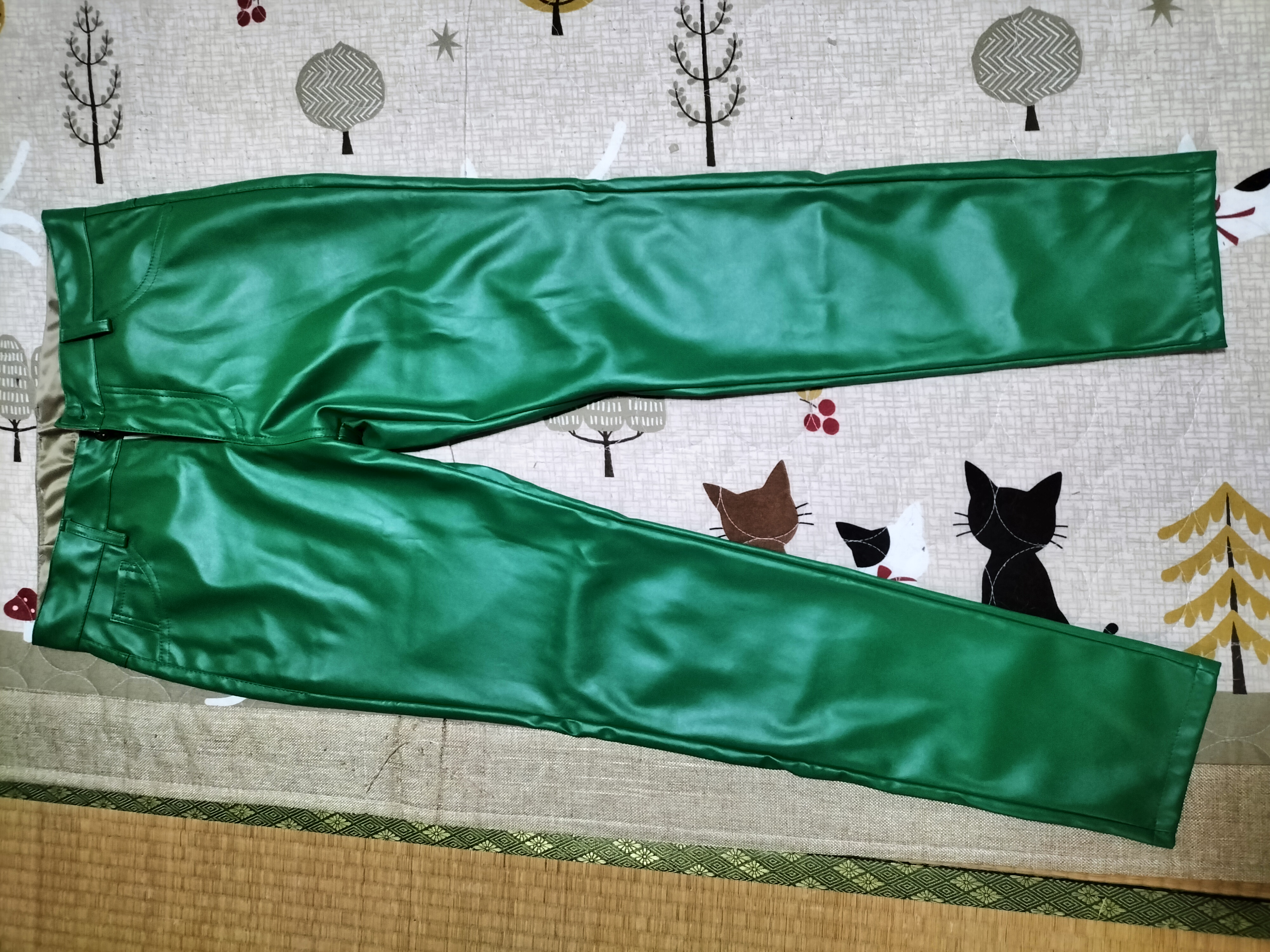 フェイクレザーパンツ２
